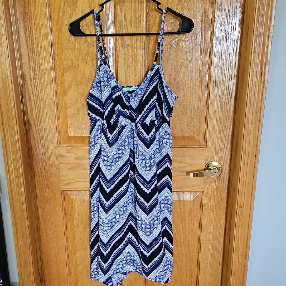 Maurices Blue and White Midi Sundress